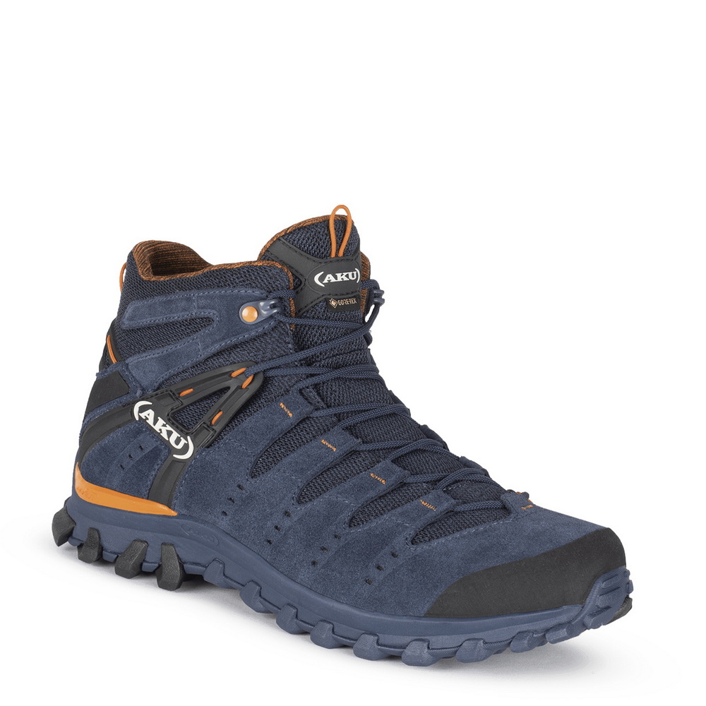 AKU Støvler Herre - Alterra Lite Mid Gtx Fjellsko Blå Oransje Norge GPW638719